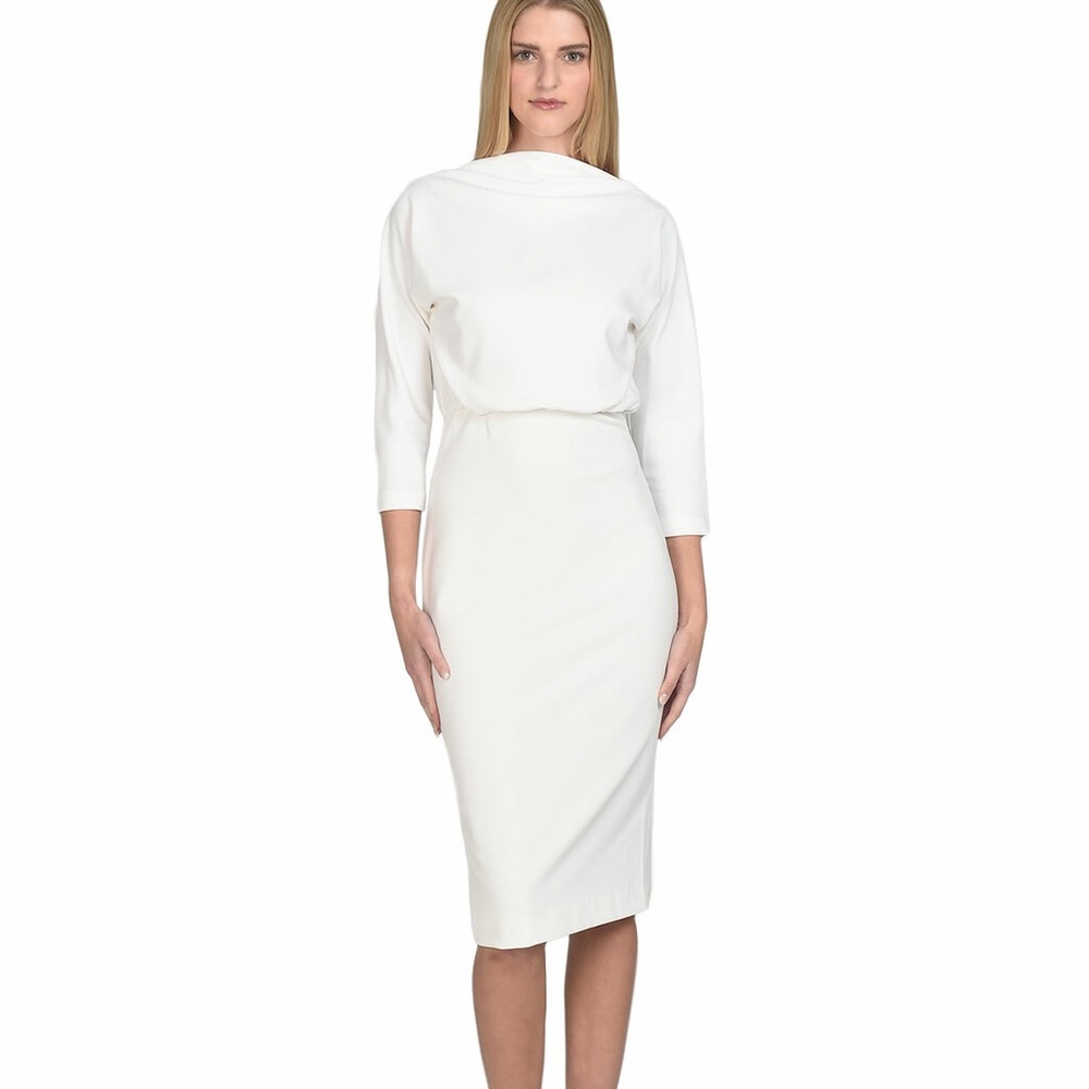Belle Badgley Mischka It Boat Neck Stretch Crepe Blouson Dress
Size:	0